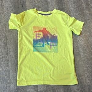 Kids Yellow Graphic Skateboard T-Shirt